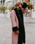 Quilted Fur Trimmed Jacket