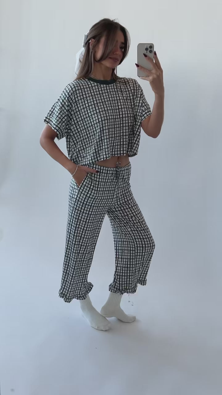 Ruffle Pull-On Pants