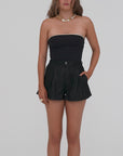 Pleated Wide Leg Short